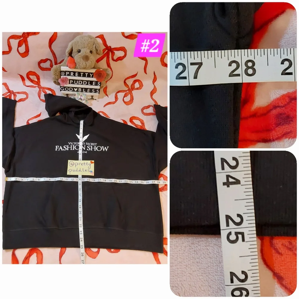 🪽 XXL Victoria's Secret Fashion Show '24 Embroidered Classic Hoodie #2 🪽 - Picture 3 of 14